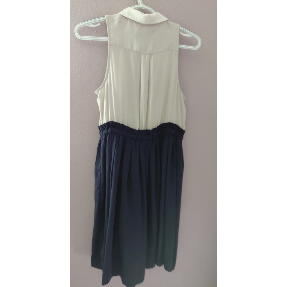 Anthropologie Postmark Midi Length Button Down Dress Removable Collar Sz 2 - Picture 8 of 12